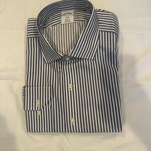 Brooks Brothers Classic Blue and White Striped Shirt